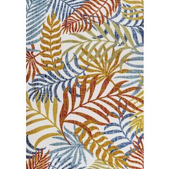 Tropics Palm Leaves Indoor/Outdoor Area Rug
