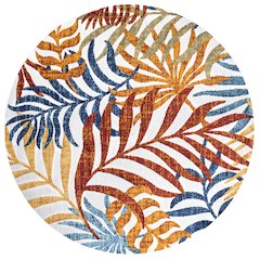 Tropics Palm Leaves Indoor/Outdoor Area Rug