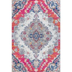 Bright Bohemian Flair Boho Vintage Medallion Area Rug