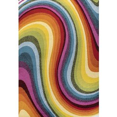 Flow Abstract Swirl Area Rug