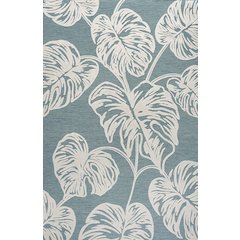 Tobago High-Low Two Tone Monstera Leaf Area Rug