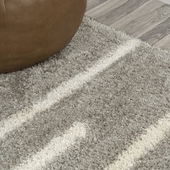 Alaro Berber Stripe Shag Runner Rug