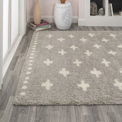 Cristo Berber Geometric Shag Area Rug