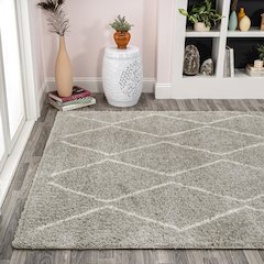 Cristo Berber Geometric Shag Area Rug