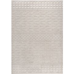 Xlendi High-Low Pile Moroccan Geometric Indoor/Outdoor Area Rug