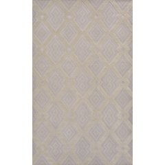 Duwun High-Low Pile Ogee Trellis Tone On Tone Indoor/Outdoor Area Rug