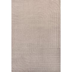 Minimalist Angle Geometric Light Taupe 4 ft. x 6 ft. Indoor/Outdoor Area Rug
