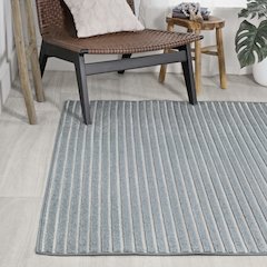 Aarhus Minimalist Scandi Striped Area Rug
