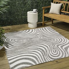 Maribo High-Low Abstract Groovy Striped  Indoor/Outdoor  Rug