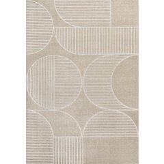 Nordby High-Low Geometric Arch Scandi Striped Indoor/Outdoor Area Rug