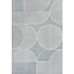 Nordby High-Low Geometric Arch Scandi Striped Indoor/Outdoor Area Rug