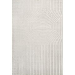 Sofia High-Low MidCentury Modern Arch Stripe Two-Tone Indoor/Outdoor Area Rug