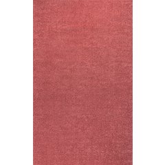 Haze Solid Low Pile Area Rug Red