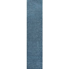 Haze Solid Low Pile Area Rug Turquoise
