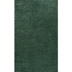 Haze Solid Low Pile Area Rug Emerald
