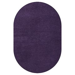 Haze Solid Low Pile Area Rug Purple