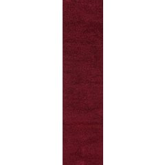 Haze Solid Low Pile Area Rug Dark Red