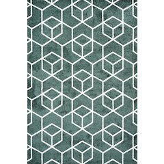 Tumbling Blocks Modern Geometric Area Rug