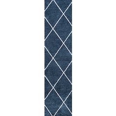 Cole Minimalist Diamond Trellis Area Rug