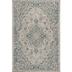 Rozetta Boho Medallion Textured Weave Indoor/Outdoor Area Rug