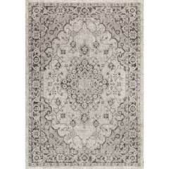 Rozetta Boho Medallion Textured Weave Indoor/Outdoor Area Rug