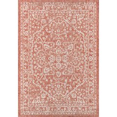 Malta Bohemian Medallion Textured Weave Indoor/Outdoor Area Rug