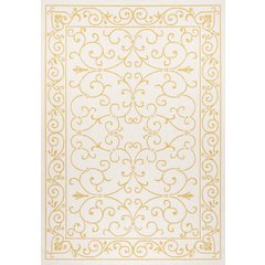 Charleston Vintage Filigree Textured Weave Indoor/Outdoor Area Rug