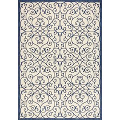 Madrid Vintage Filigree Textured Weave Indoor/Outdoor Area Rug