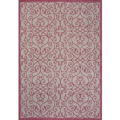Madrid Vintage Filigree Textured Weave Indoor/Outdoor Area Rug