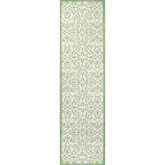 Madrid Vintage Filigree Textured Weave Indoor/Outdoor Runner Rug