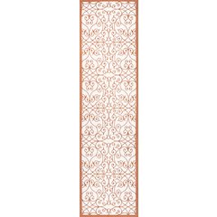 Madrid Vintage Filigree Textured Weave Indoor/Outdoor Runner Rug