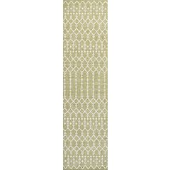 Ourika Moroccan Geometric Textured Weave Indoor/Outdoor Runner Rug