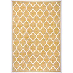 Trebol Moroccan Trellis Textured Weave Indoor/Outdoor Area Rug