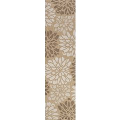 Zinnia Modern Floral Textured Weave Indoor/Outdoor Area Rug