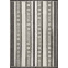 Haynes Modern Double Stripe Indoor/Outdoor Area Rug