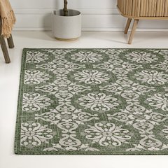 Maribel Traditional Classic All-Over Scroll Indoor/Outdoor Area Rug