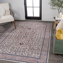Kemer All-Over Persian Machine-Washable Area Rug