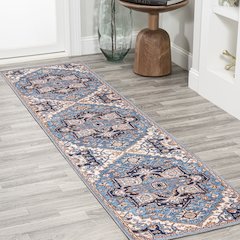 Cirali Ornate Large Medallion Machine-Washable Runner Rug