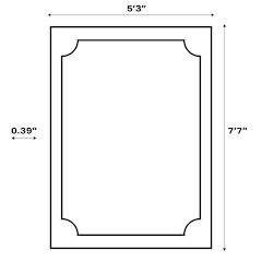 Bandol Modern Classic Mitre Stripe Area Rug
