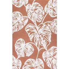 Tobago High-Low Two Tone Monstera Leaf Area Rug