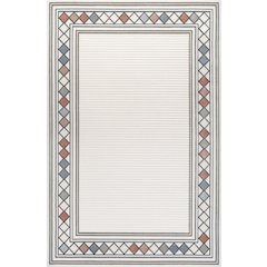 Sebastian High-Low Modern Diamond Border Area Rug
