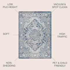 Modern Persian Vintage MedallionRug