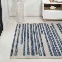 Khalil Modern Berber Stripe Area Rug