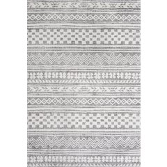 Imlil Tribal Geometric Stripe Area Rug