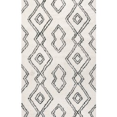Deia Moroccan Style Diamond Shag Area Rug