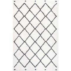 Cami Moroccan Style Diamond Shag Area Rug