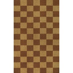 Farmhouse Checkered Coir Natural/Red 5 ft. x 8 ft. Indoor/Outdoor Area Rug