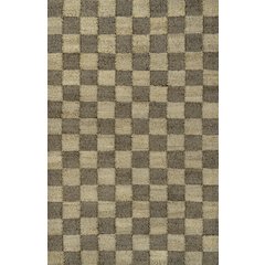 Theo Farmhouse Woven Jute Checkerboard Natural/Brown 5 ft. x 8 ft. Area Rug