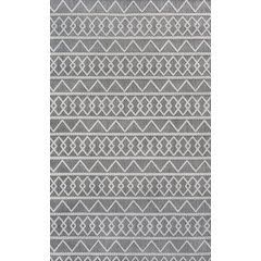 Aylan High-Low Pile Knotted Trellis Geometric Indoor/Outdoor Area Rug