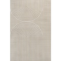 Sofia High-Low MidCentury Modern Arch Stripe Two-Tone Indoor/Outdoor Area Rug